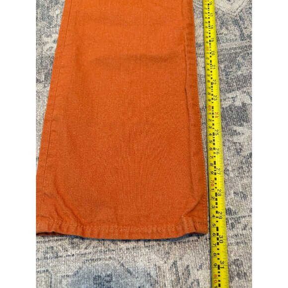 Ralph Lauren Double RL (RRL) High Boy Fit Denim Orange Jeans size 27 Women’s - Picture 10 of 13